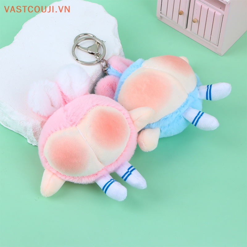 Móc Khóa Hình Mông Thỏ Nhồi Bông Đáng Yêu