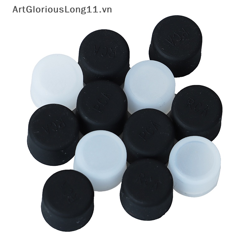 Set 10 Miếng Silicon Bọc Ổ Cắm TV Chống Bụi RCA