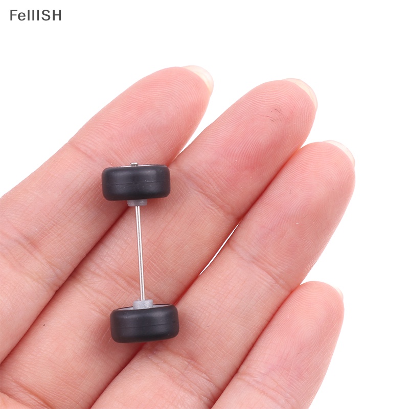 Bộ 4 Bánh Xe Cao Su Tỉ Lệ 1: 64 Dành Cho Mô Hình Xe Hơi 439br