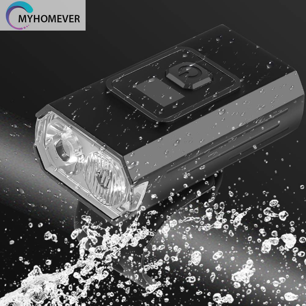 Đèn Pha Xe Đạp 800LM Cổng Sạc USB Loại C IPX4 1000mAh