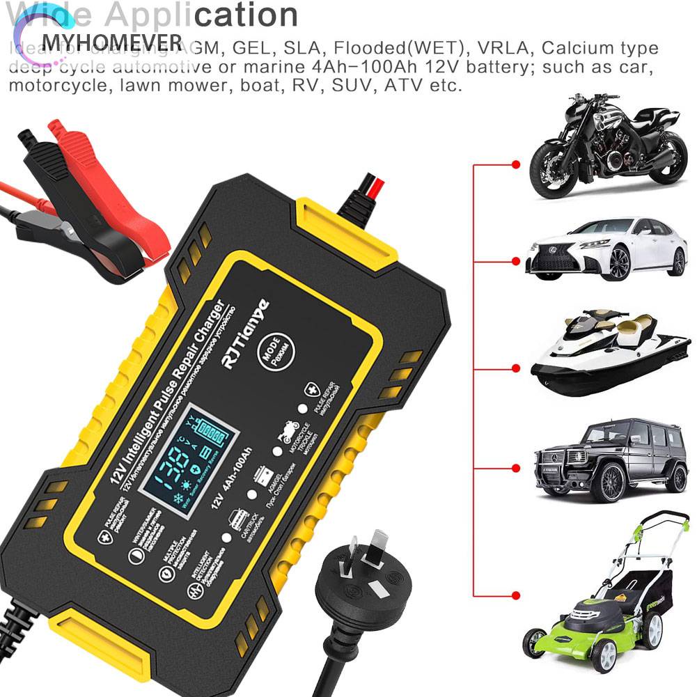 Bộ Sạc Pin Thông Minh 12V 24V Dsplay Kỹ Thuật Số Cho Xe Hơi / SUV