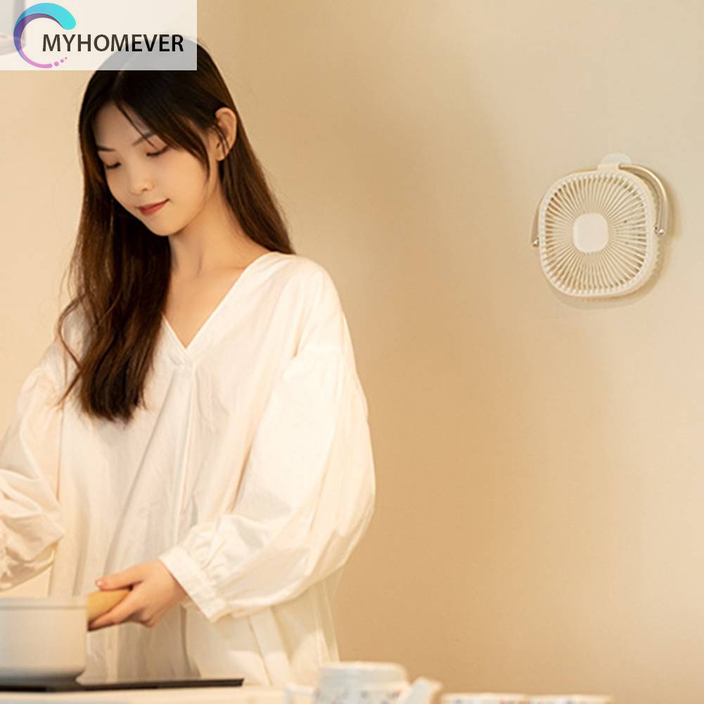 Quạt 2400mAh 3 Tốc Độ Kèm Sạc Tiện Dụng Mang Theo Du Lịch Cắm Trại