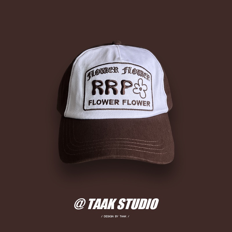 Mũ Lưỡi Trai Mềm Thêu Hoa Phối Màu Phong Cách Hàn Quốc Thời Trang Mùa Hè Cho Nam Và Nữ