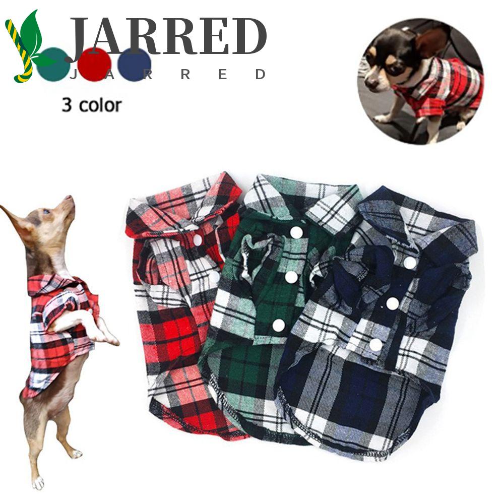 JARRED Áo Sơ Mi Họa Tiết Ca Rô Thời Trang Anh Quốc Cho Thú Cưng