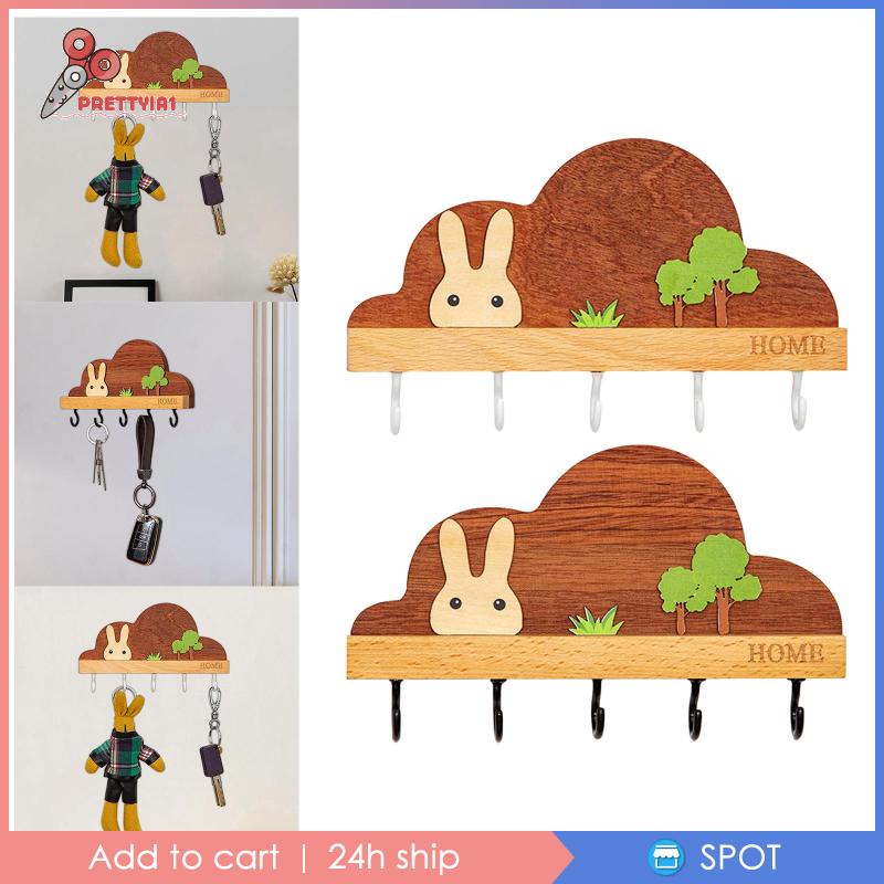 Móc Treo Chìa Khóa Gắn Tường Thiết Kế Dễ Thương Trang Trí Nhà Cửa