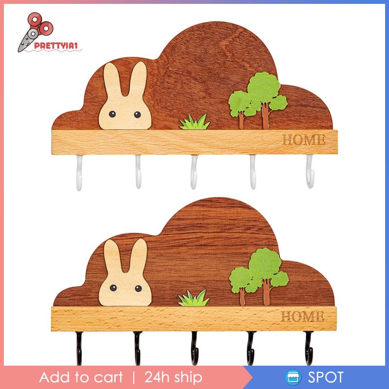 Móc Treo Chìa Khóa Gắn Tường Thiết Kế Dễ Thương Trang Trí Nhà Cửa