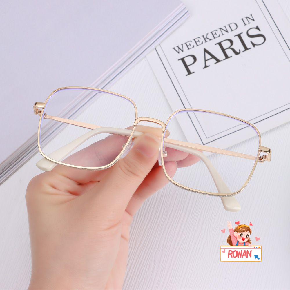 ROWANS Kính Mát Gọng Vuông Chống Mệt Mỏi Thời Trang Cho Nữ