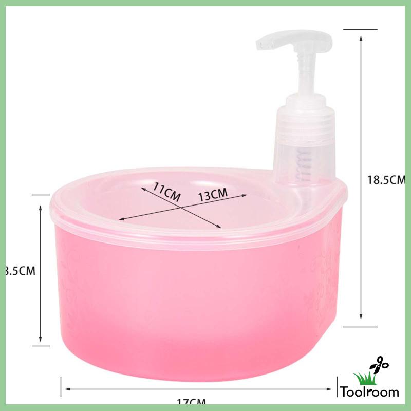Bình Đựng Xà Phòng Dạng Lỏng 1000ml Kèm Giá Đỡ Xốp 2 Trong 1 Tiện Dụng Cho Khách Sạn / Quầ
