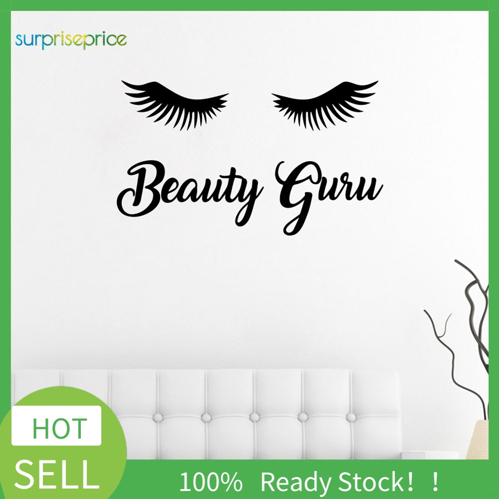 Miếng Dán Tường Trang Trí Hình Lông Mi / Chữ Độc Đáo DIY