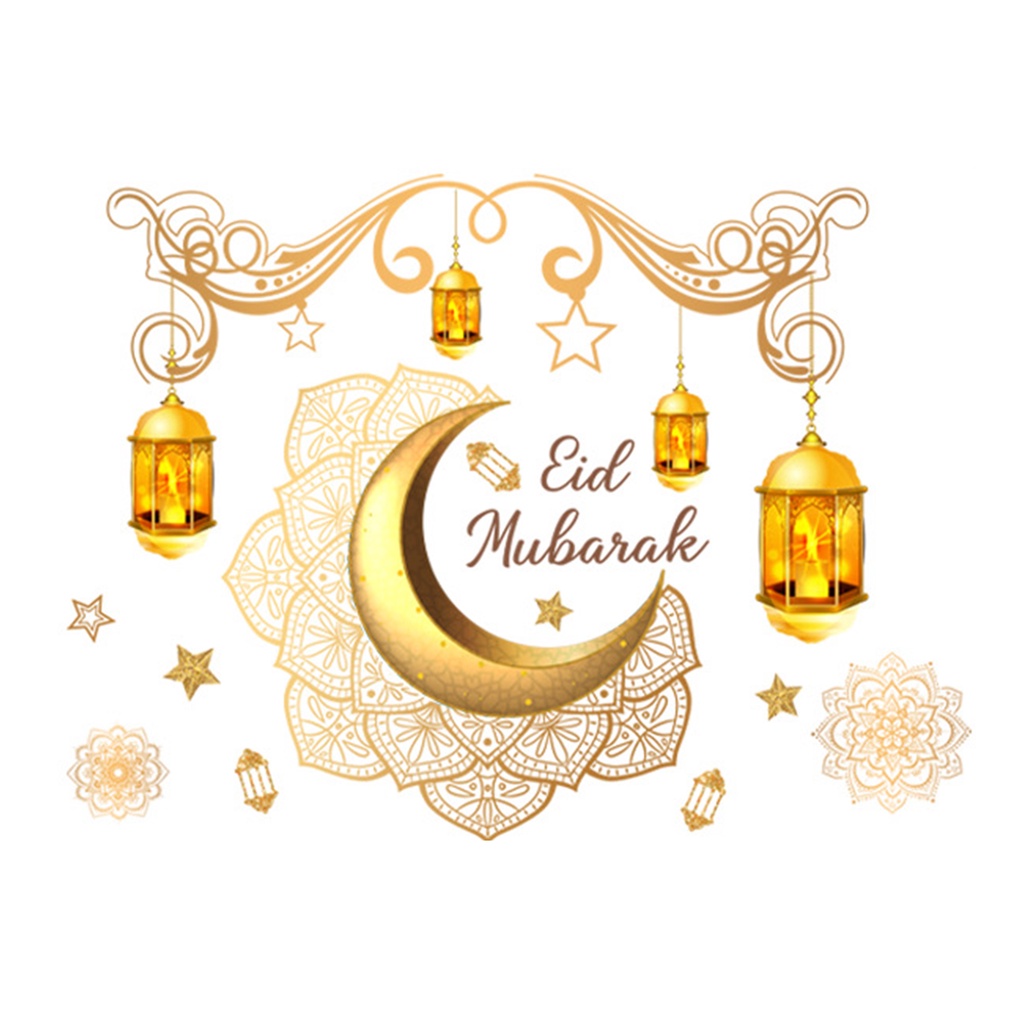 (Bất Ngờ) Hình Dán Tường Ngôi Sao Mặt Trăng Tự Dính Dễ Tẩy Rửa Không Cặn Bẩn Chống Nước Trang Trí Lễ Hội