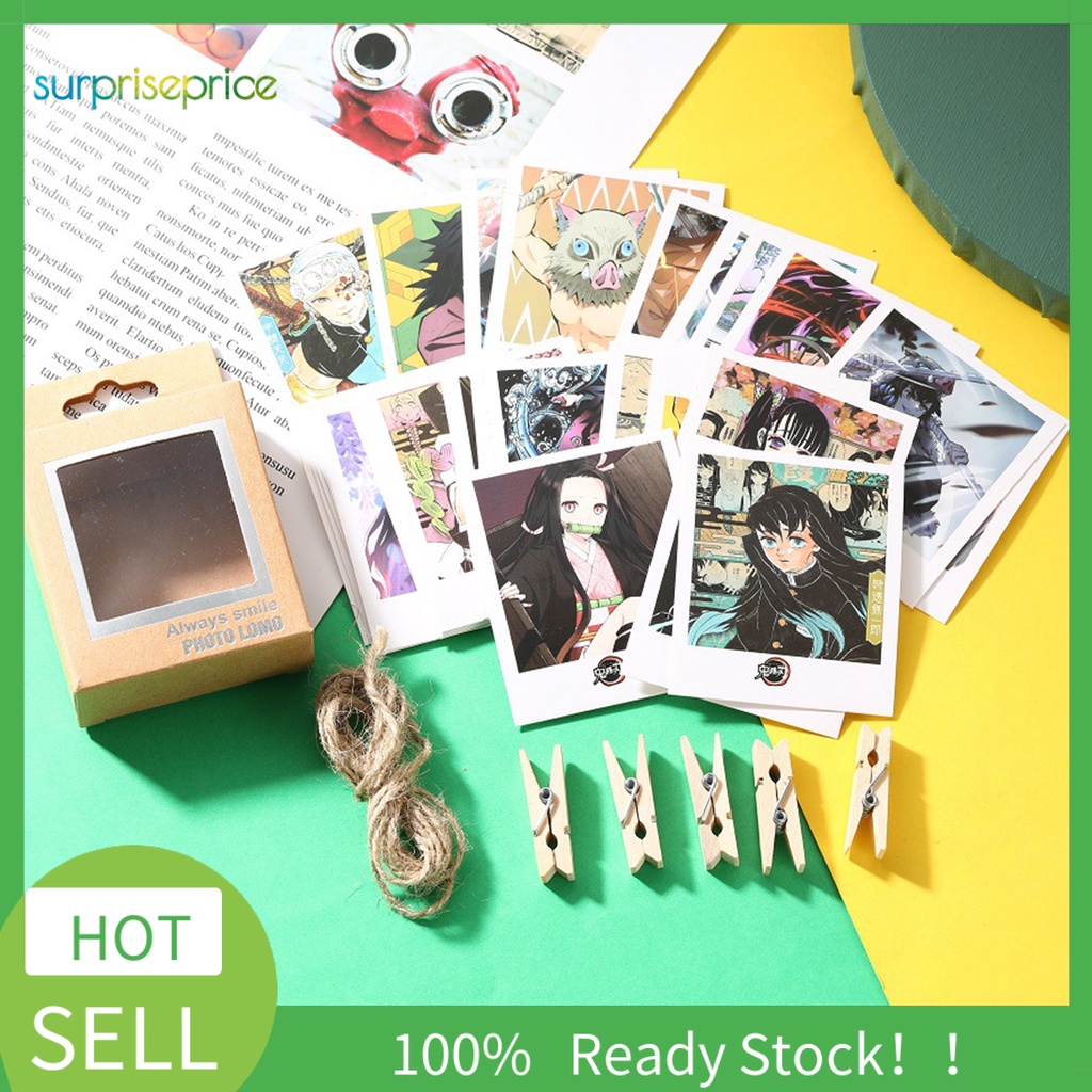 Bộ Sưu Tập Bưu Thiếp Hình Nhân Vật Hoạt Hình Demon Slayer Bằng Giấy