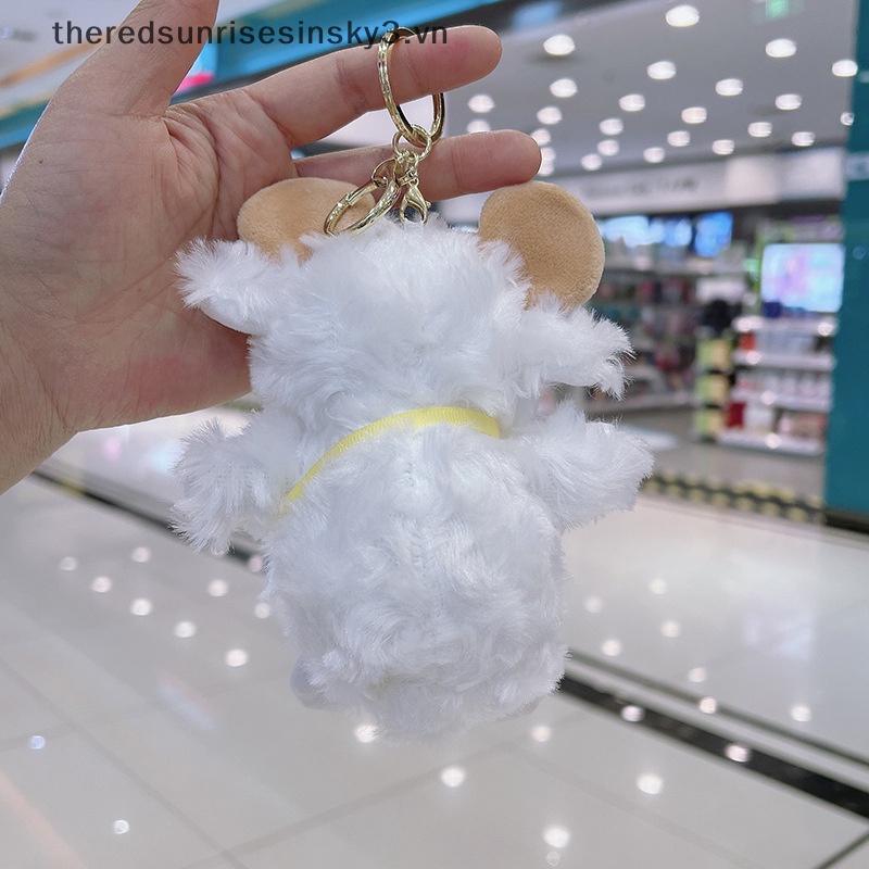Móc Chìa Khóa Hình Cừu Nhồi Bông Mềm Mại Dễ Thương