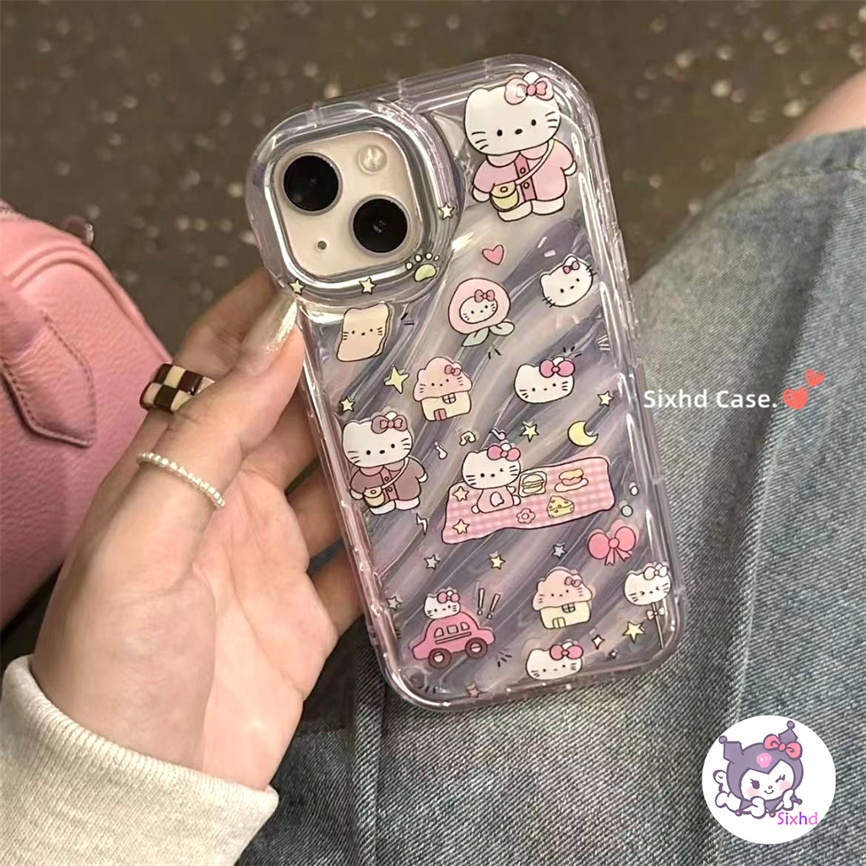 Ốp Lưng  iPhone 8 7 6 6s Plus 11 14 13 12 Pro Max SE2020 X Xr Xs Max sixhd Ốp Điện Thoại Dẻo Màu Laser Họa Tiết Mèo / Mặt Trăng 3D Cho