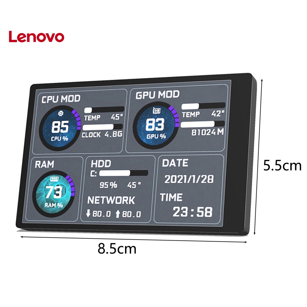 1 Bộ Màn Hình Hiển Thị LCD 35-inch IPS Chống Nước Tiết Kiệm Năng Lượng Cho CPU GPU RAM