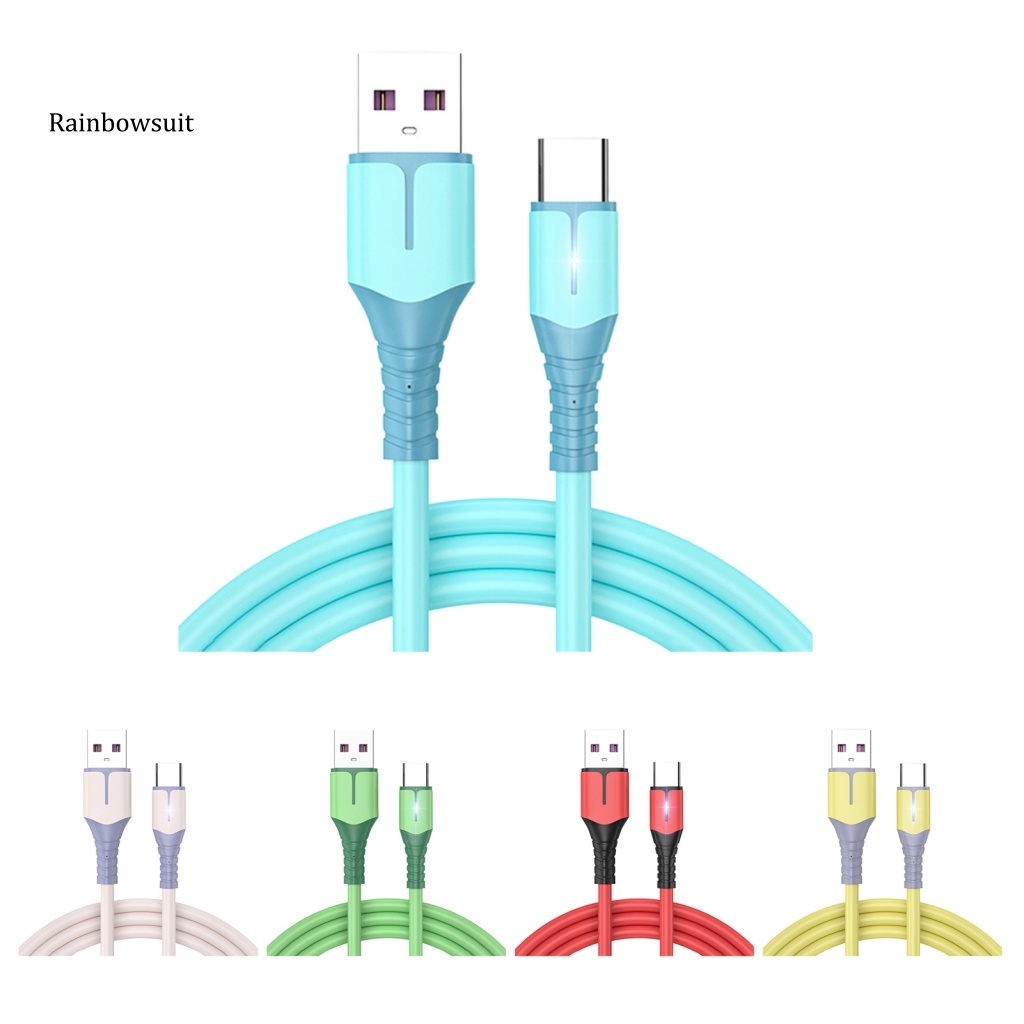 Dây Cáp Sạc Nhanh Type-C Mềm Mại Cho Điện Thoại Tại Nhà