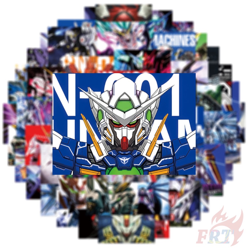 50 Cái / Bộ ❉ Gundam. Áp Phích Mini Series 01 Dán ❉ Sticker Dán Tường Chống Thấm Nước Họa Tiết Doodle Hợp Thời Trang