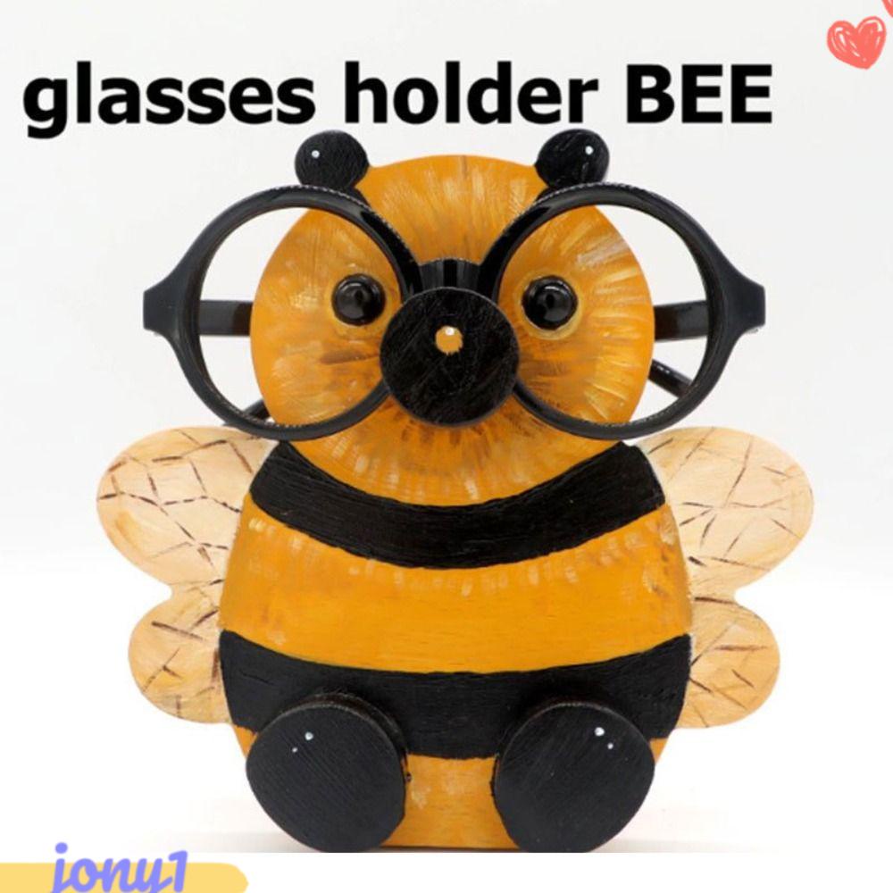 JONYE Mắt Kính Bằng Gỗ Khắc Hình Động Vật Sáng Tạo Trang Trí Lễ Hội