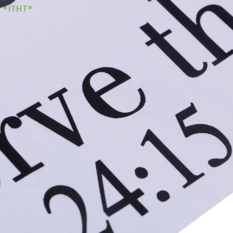 Decal dán tường Họa Tiết Kinh Thánh Joshua 24: 15 Trang Trí Phòng Mới