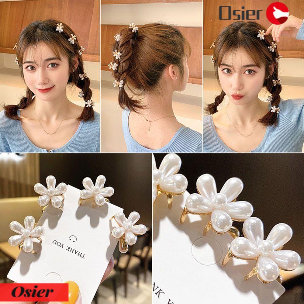 OSIER1 Set 5 Kẹp Tóc Nữ Hình Bông Hoa Thời Trang