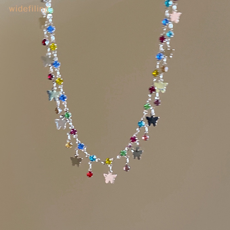 Vòng cổ Mặt Hình Trái Tim / Bướm / Trái Tim / Giọt Nước Đính Đá Zircon Nhiều Màu Sắc Cho Nữ