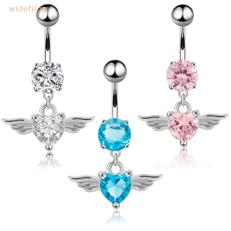 Khuyên RốN HìNh Tim ĐíNh Đá 14G