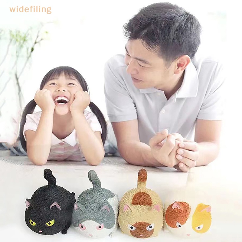 Đồ Chơi Nắn Bóp Đàn Hồi Giảm Stress Hình Mèo Hoạt Hình