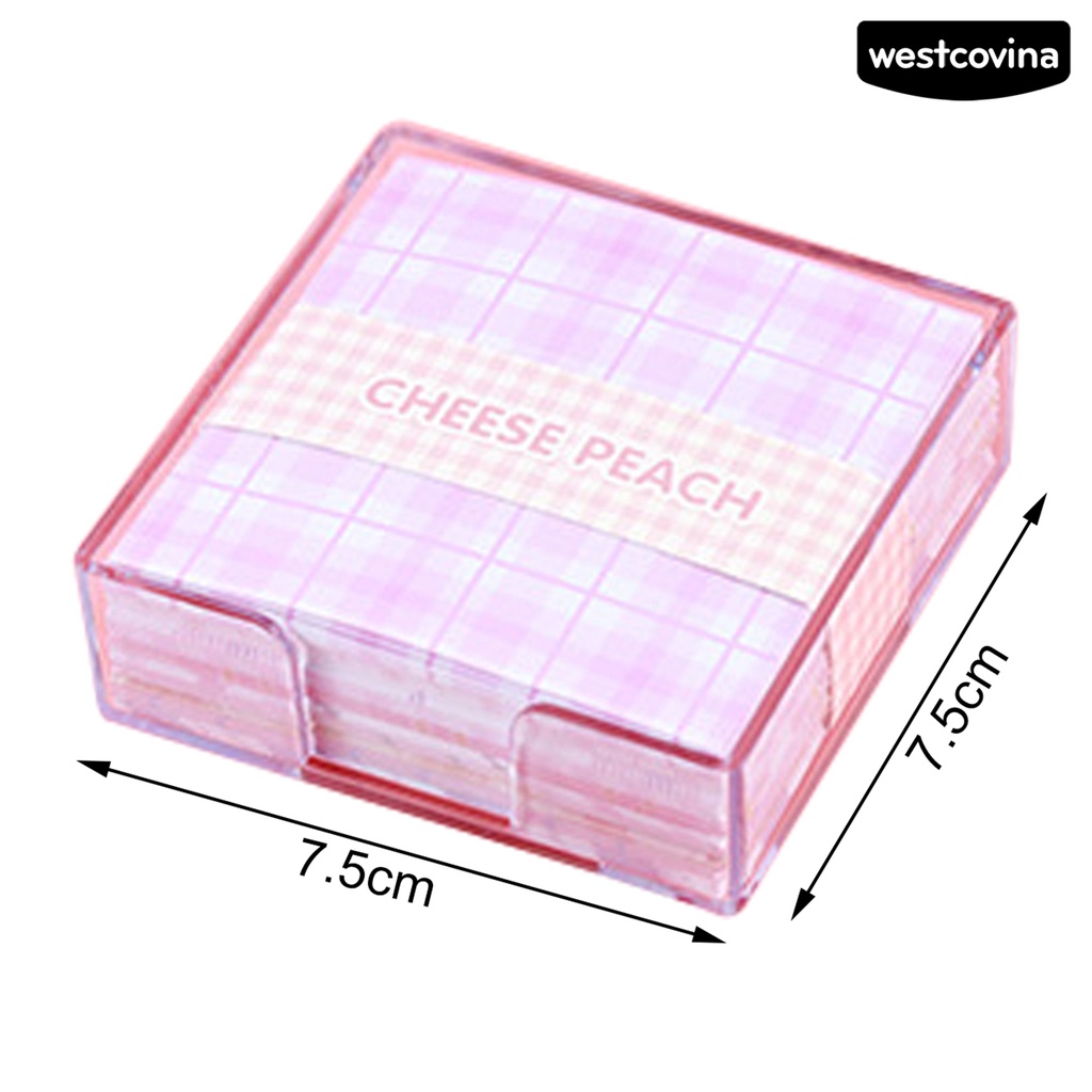 [WSTN]✎200 Giấy Ghi Chú Nhiều Màu Sắc Không Dính Có Thể Tái Sử Dụng