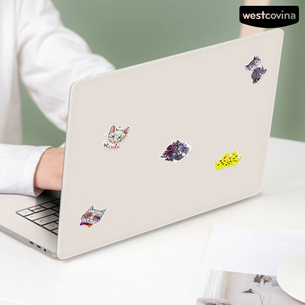 [WSTN]✎Bộ 50 Miếng Dán Chống Thấm Nước Họa Tiết Hoạt Hình Dễ Thương Độc Đáo Trang Trí Tủ Lạnh / Scooter DIY