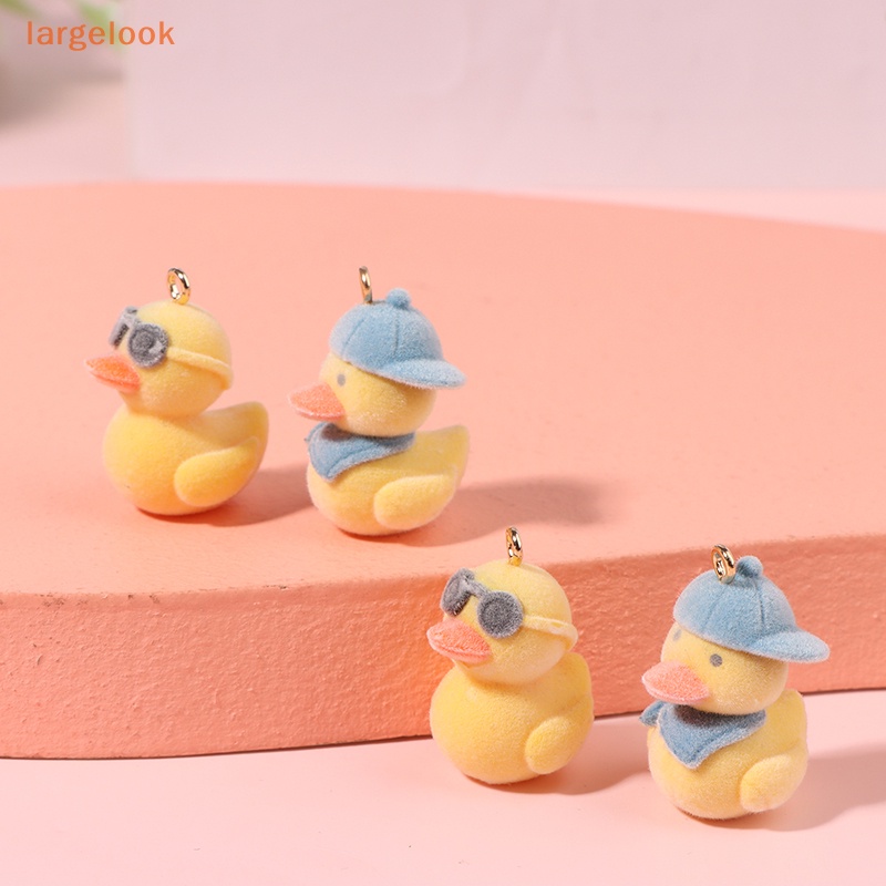 1 Mặt Dây Chuyền / Móc Khóa / Vòng Tay Hình Vịt Hoạt Hình DIY