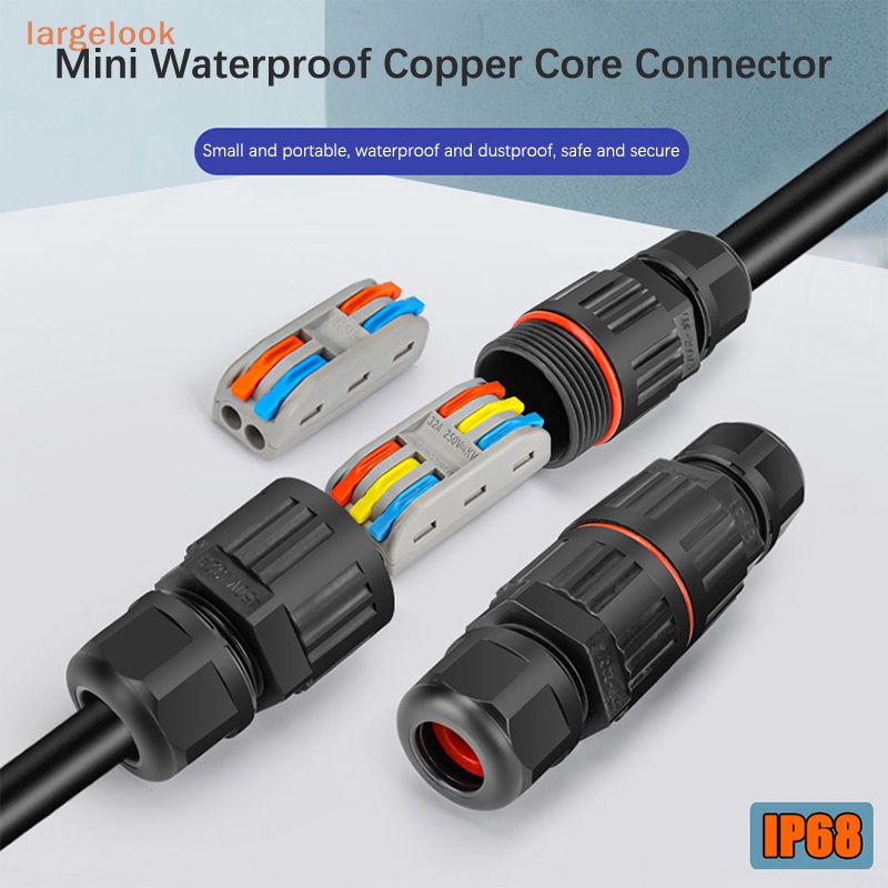 Đầu Nối Dây Đèn IP68 Chống Nước 2 / 3Pin Tiện Dụng