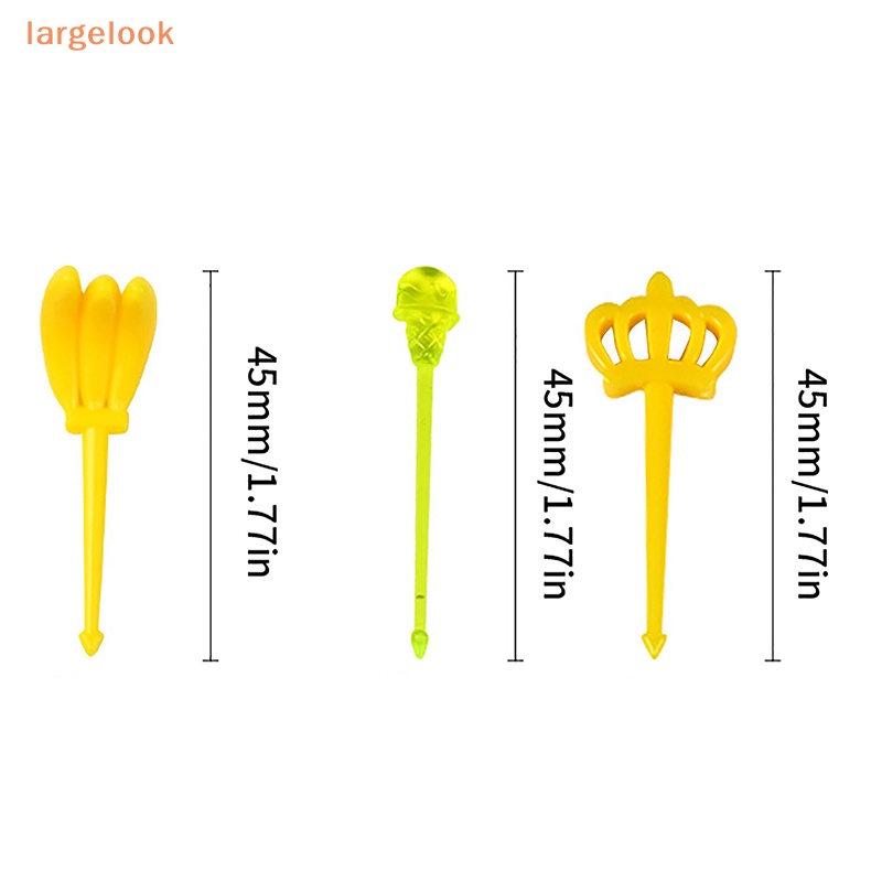 Nĩa Ăn Trái Cây / Trái Cây / Tăm Xỉa Răng Mini Hình Động Vật Hoạt Hình Dễ Thương Trang Trí Hộp Thức Ăn Trẻ Em