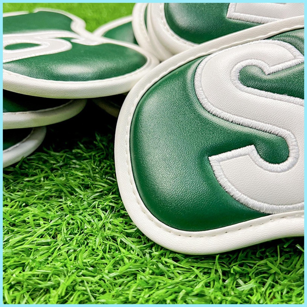 Set 9 Vỏ Bọc Đầu Gậy Đánh Golf Bằng Da PU Chống Nước