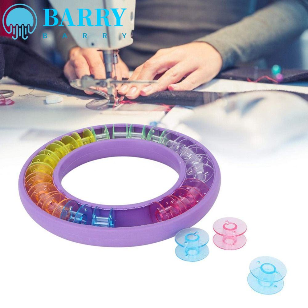BARRY Hộp Đựng Cuộn Chỉ Bằng Silicone Hình Tròn Thiết Kế Độc Đáo Tiện Dụng DIY