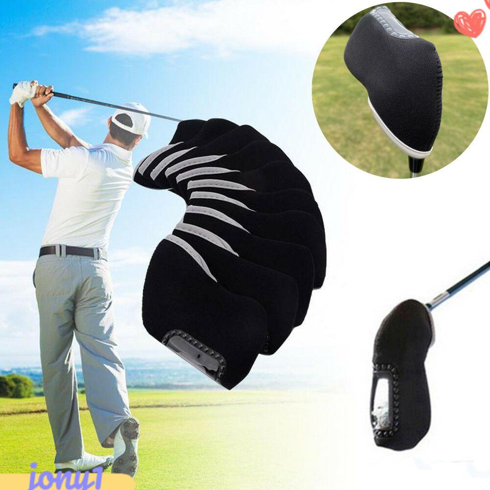 JONYE Set 10 Vỏ Bọc Đầu Gậy Đánh Golf Bằng Sắt Cổ Dài Tiện Dụng