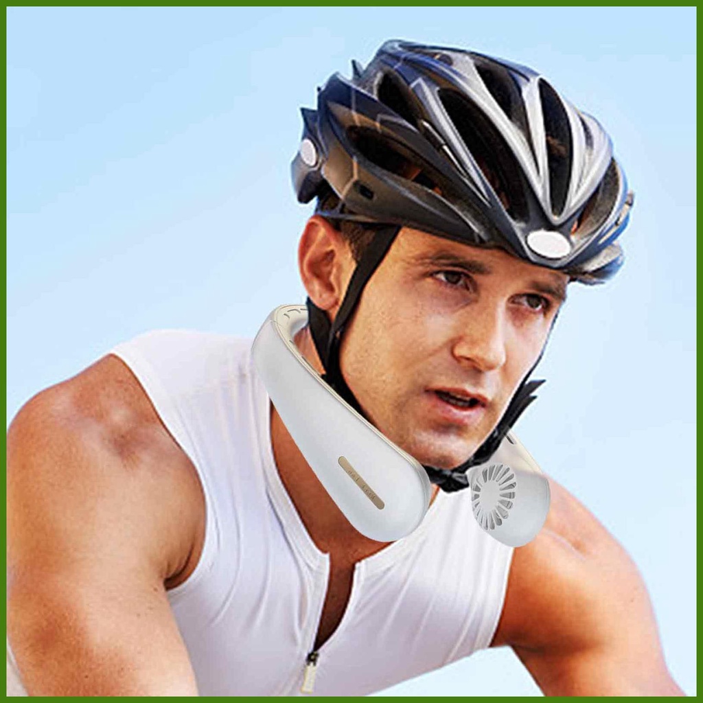 Quạt Làm Mát Đeo Cổ Không Cánh 360 Độ Sạc USB Với 3 Tốc Độ Gió rdavn