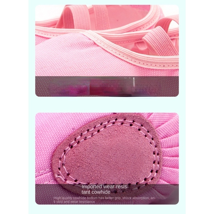 Giày Khiêu Vũ Trẻ Em Không Ren Trong Nhà Đế Mềm Ballet Người Lớn Thực Hành Giày Khiêu Vũ Giày Yoga Mèo Vuốt Giày Nữ-DX