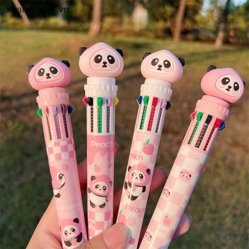 Bút Bi Ngòi 0.7mm 10 Màu Họa Tiết Hoạt Hình Xinh Xắn
