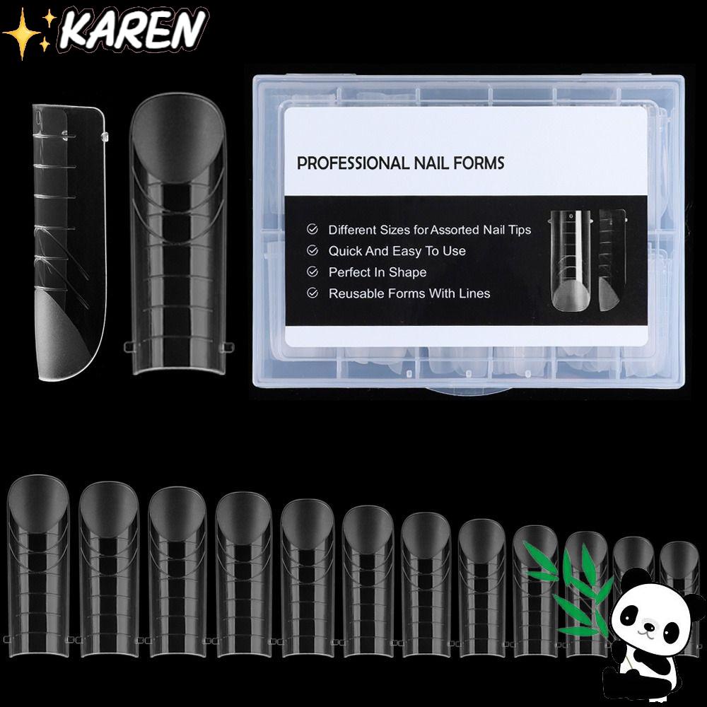 KAREN Khuôn Gel Làm Móng 12 Kích Cỡ