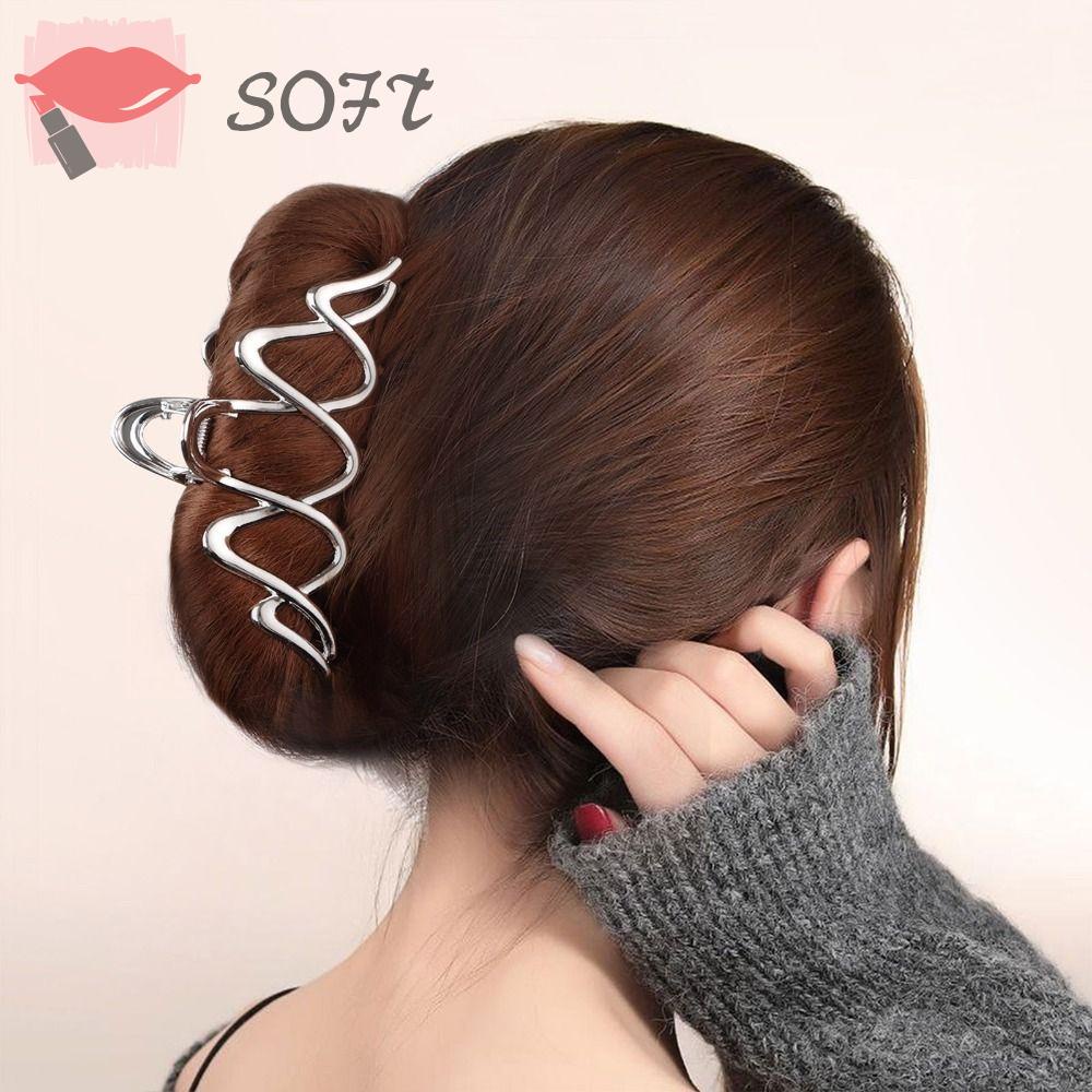 SOFTNESS Set 4 Kẹp Tóc Kim Loại Hình Bướm Dễ Thương