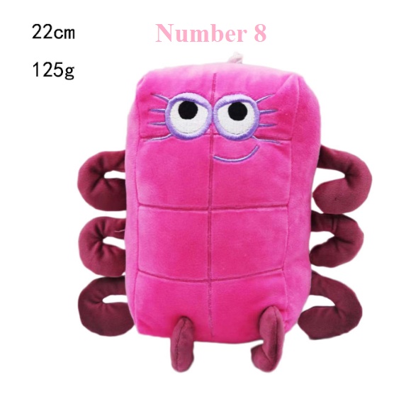 Thú Nhồi Bông Hình Số Từ 1-10 Cho Bé Học Toán Numberblocks