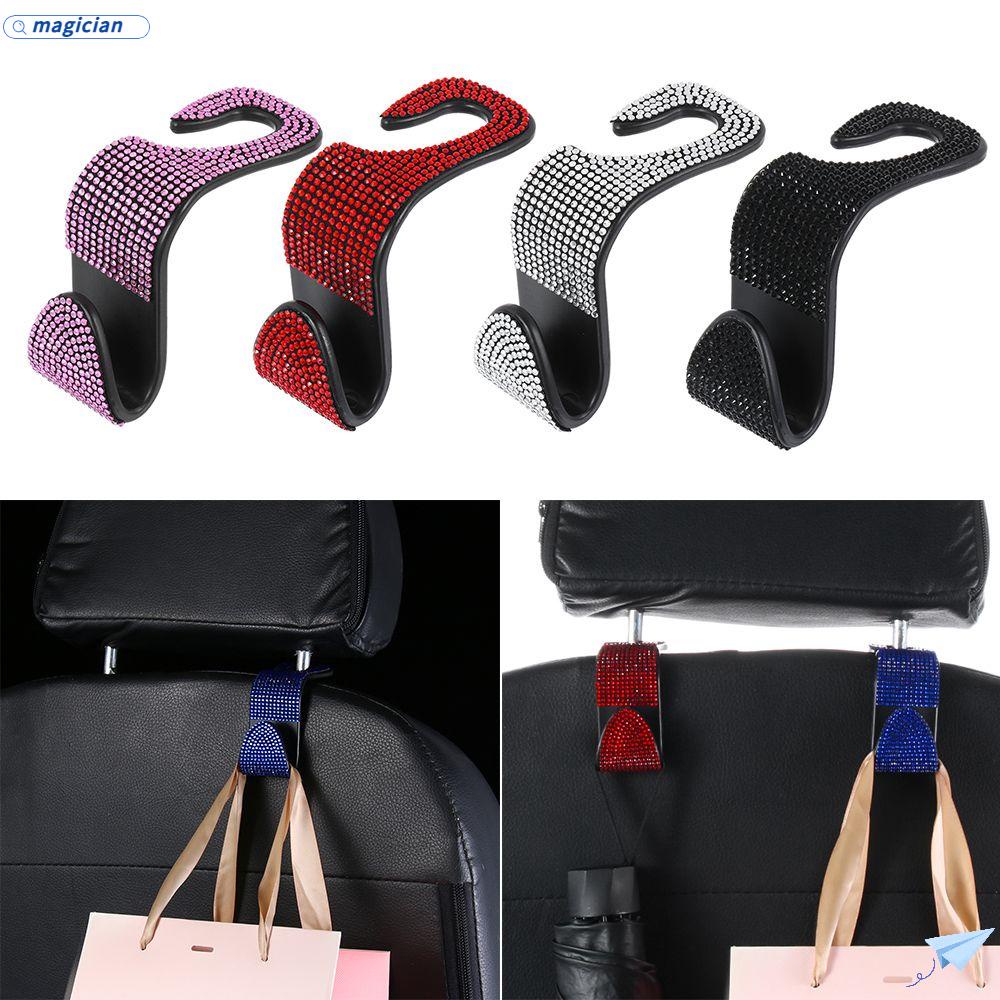 MAG Móc Treo Đồ Gắn Lưng Ghế Xe Hơi Đính Đá Lấp Lánh Tiện Dụng