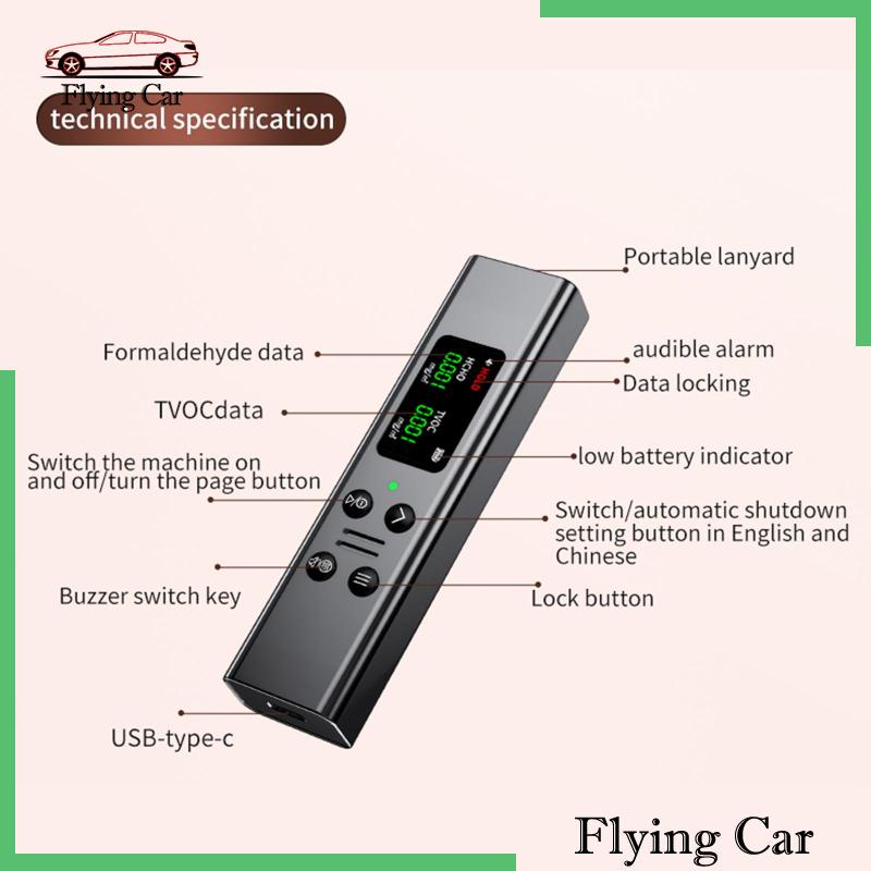 Máy Đo Ô Nhiễm / Bụi Bẩn / Ô Nhiễm Kèm Sạc USB Tiện Dụng Cho Nhà Kính