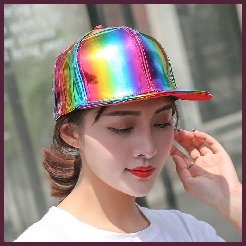 Mũ Lưỡi Trai Đính Đá Phản Quang Phong Cách Hiphop Thời Trang