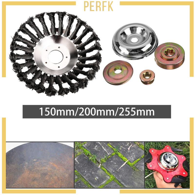 Đầu Bàn Chải Sợi Thép Phủ Dây Xoay Làm Sạch Rỉ Sét