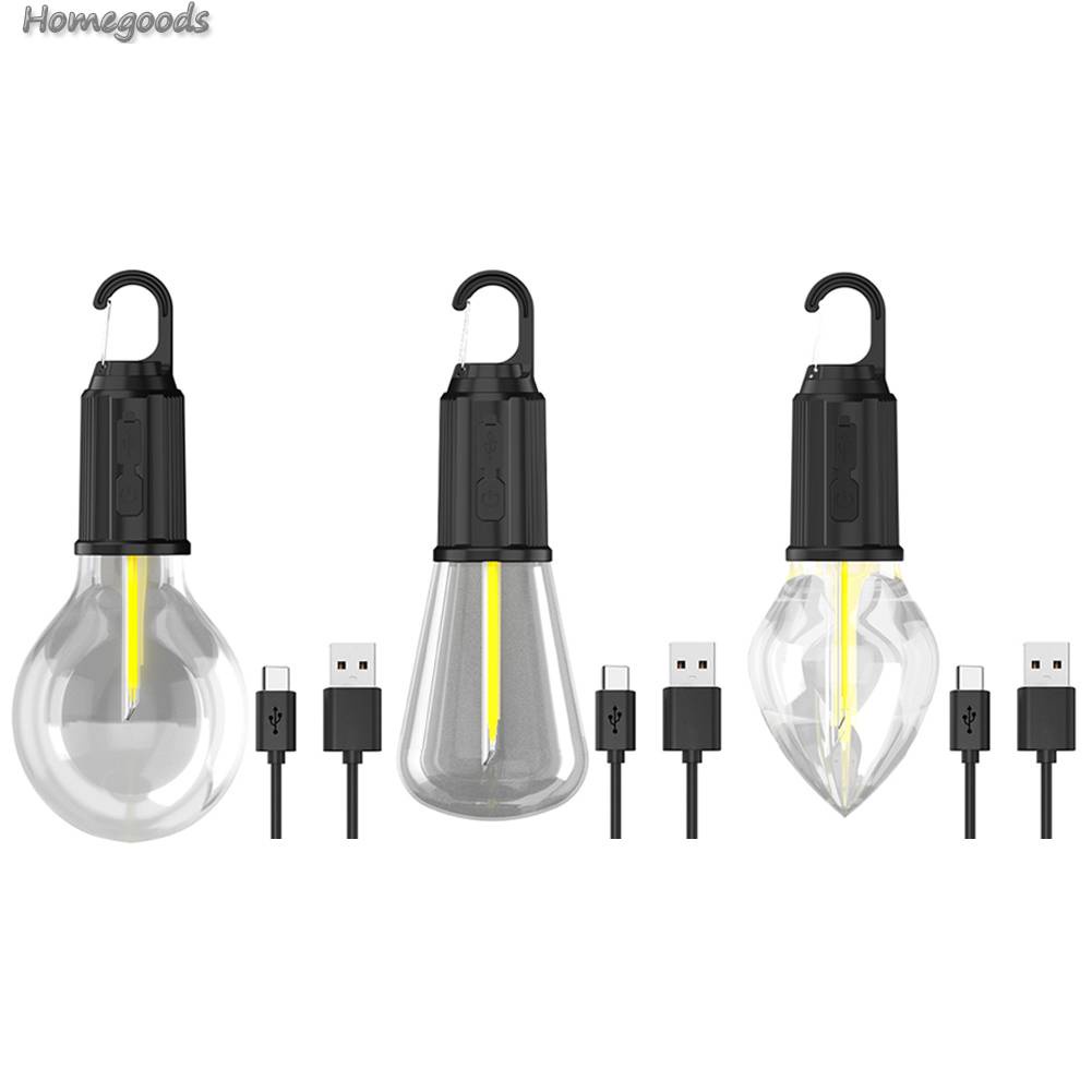 Đèn LED Cắm Trại 400mAh 100LM Type-C Sạc USB Chống Thấm Nước Kèm Móc Tiện Dụng