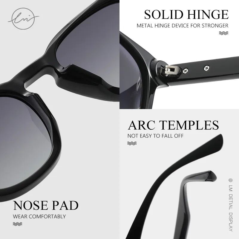 Kính Mát Phân Cực Mặt Vuông Thời Trang 2023 TR90 Cho Nữ