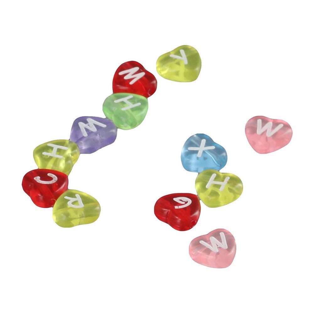 LUOL Set 100 Hạt Xỏ Lỗ 10mm Nhiều Màu Sắc Dùng Để Làm Đồ Trang Sức Thủ Công