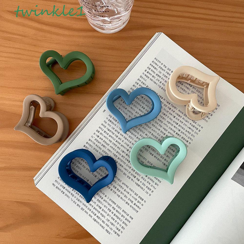 TWINKLE Kẹp Tóc Càng Cua Bằng Nhựa Acrylic Màu Kẹo Thời Trang Cho Nữ