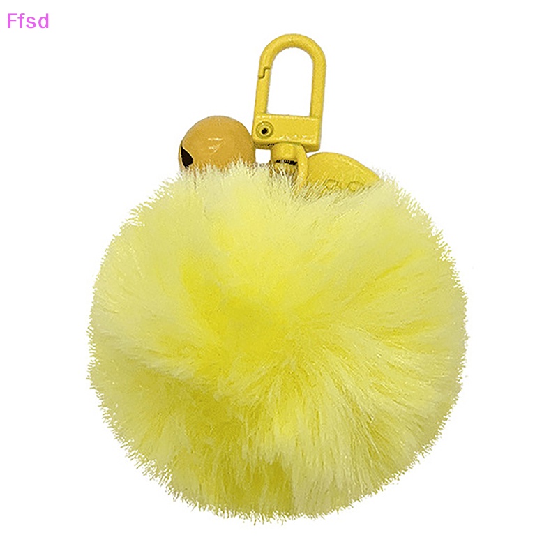 1 Móc Khóa Banh Lông Giả 8cm Nhiều Màu Sắc Thời Trang Dành Cho Nữ