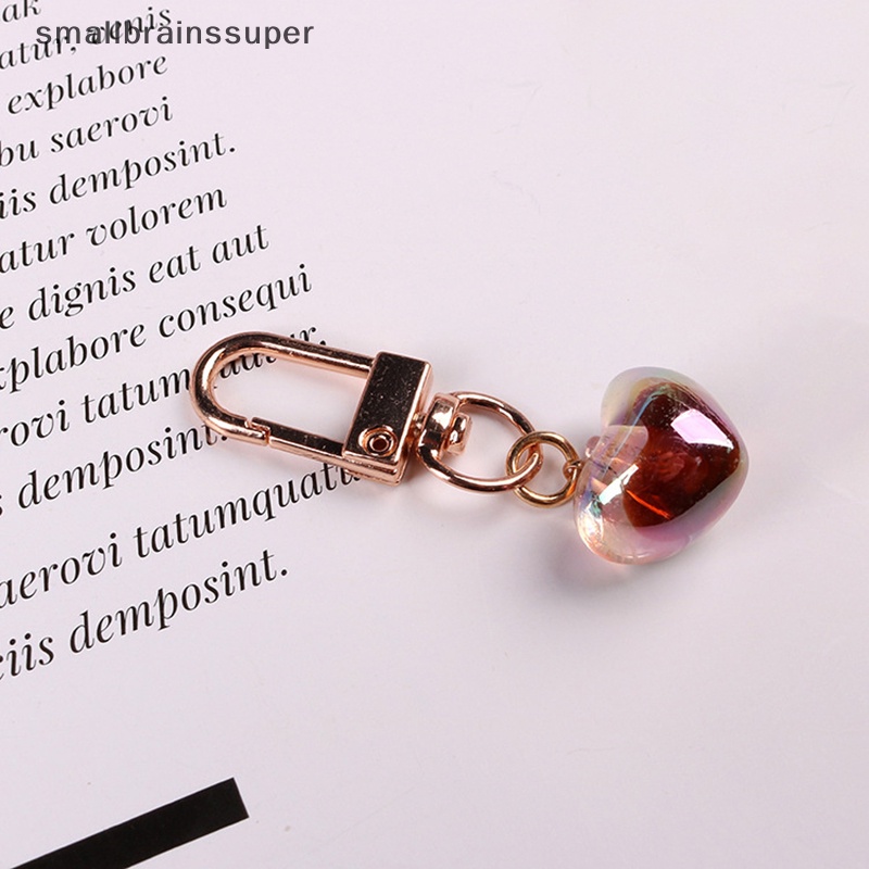 Smallbrainssuper Móc Khóa Hình Trái Tim Lấp Lánh Phong Cách Hàn Quốc Thời Trang Cho Nữ SBS